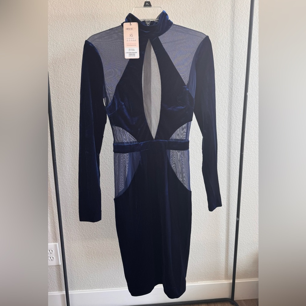 House Of Cb Blue Dress Gem